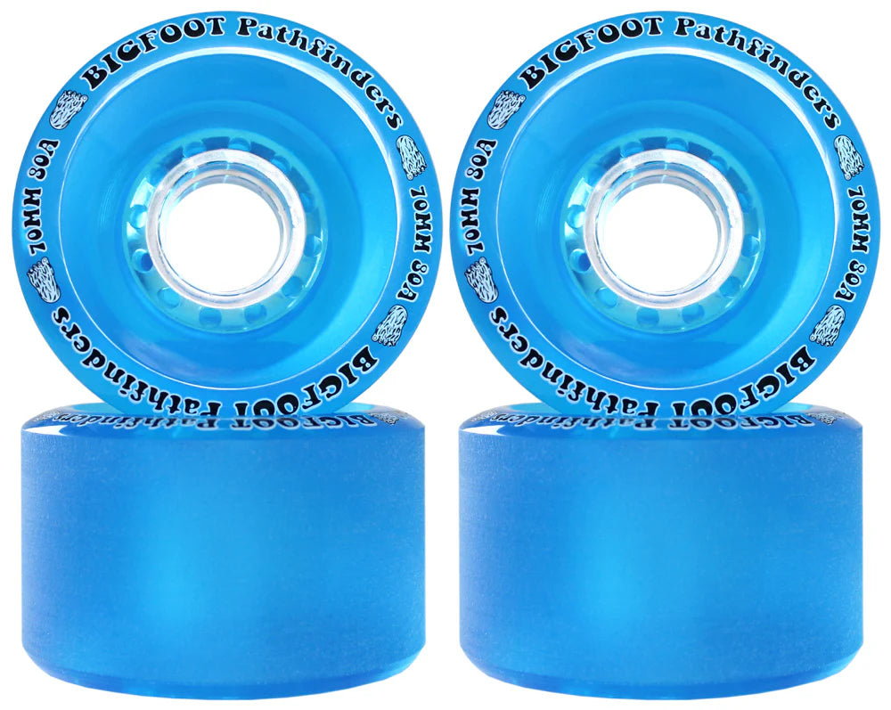 Bigfoot Paradise Path Finders Blue 70mm 80a Skateboard Wheels