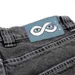 Magenta OG Denim Pants Stitch - Distressed Black Denim
