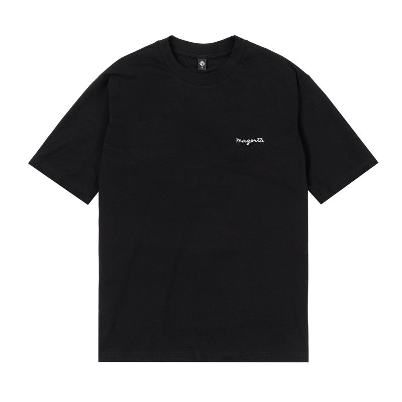 Magenta Pomme Tee Petrol Black