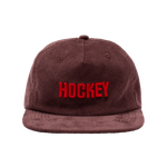 Hockey Corduroy 5-Panel Hat - Brown