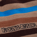 Fucking Awesome Wanto Striped Cuff Beanie - Khaki Brown