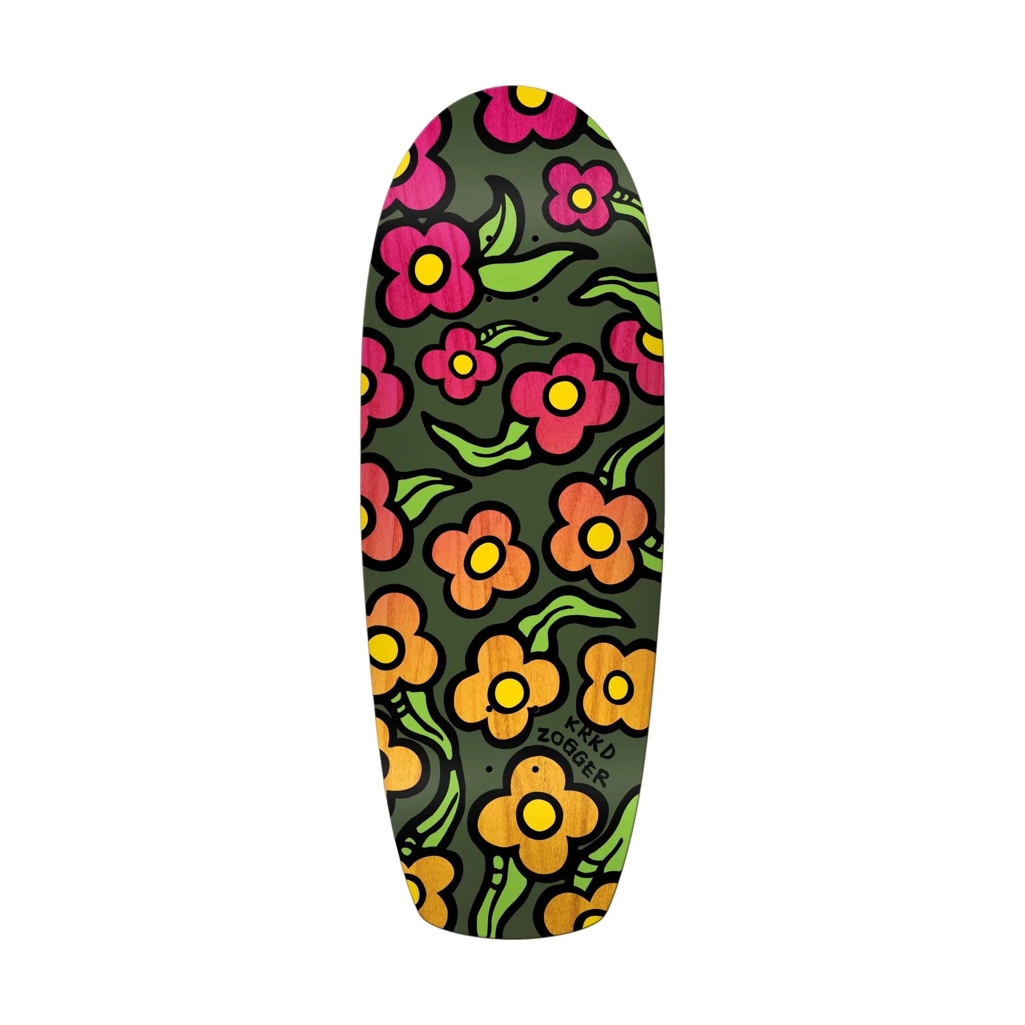 Krooked Team Zogger Wild Style Shaped Deck