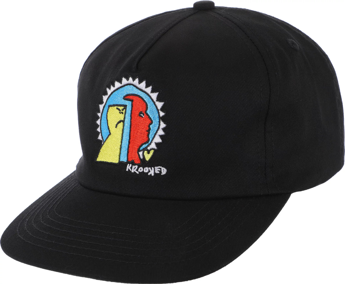 Krooked Mad Back Snapback Black