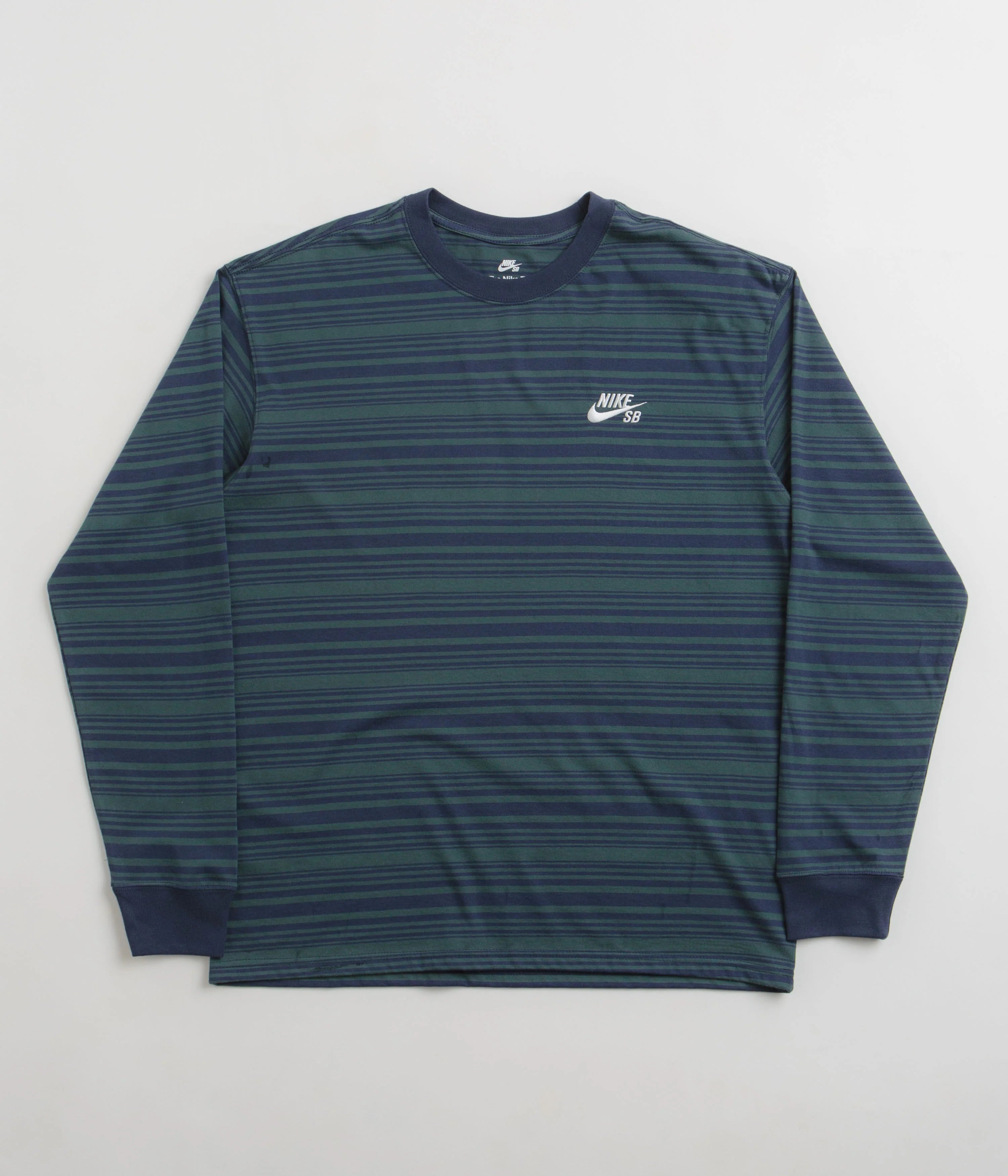 Nike SB Long Sleeve Skate Tee - Midnight Navy/Deep Jungle