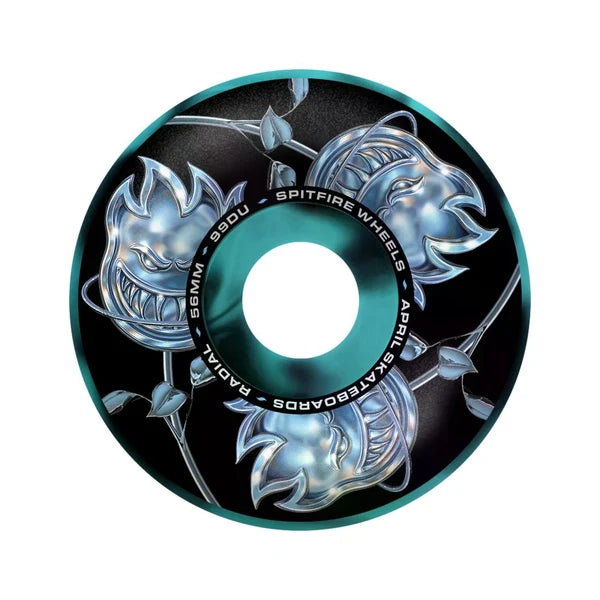 Spitfire x April F4 Big Head Rose Radial 99a Wheels - Swirl