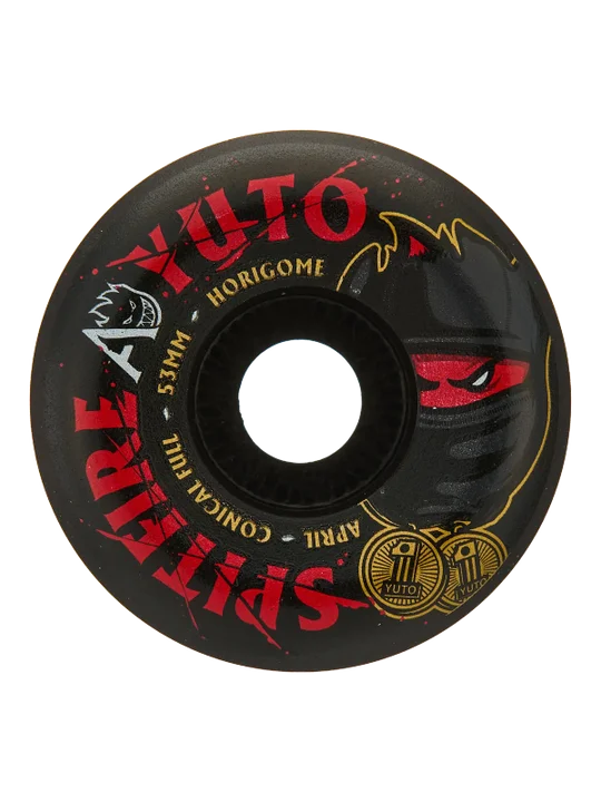 Spitfire x April F4 Yuto Conical Full 99a Wheels - Black