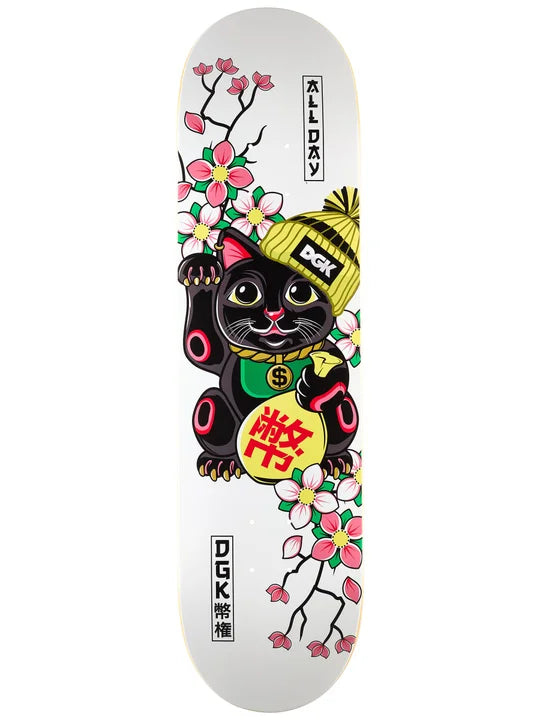 DGK Lucky Cat White Deck