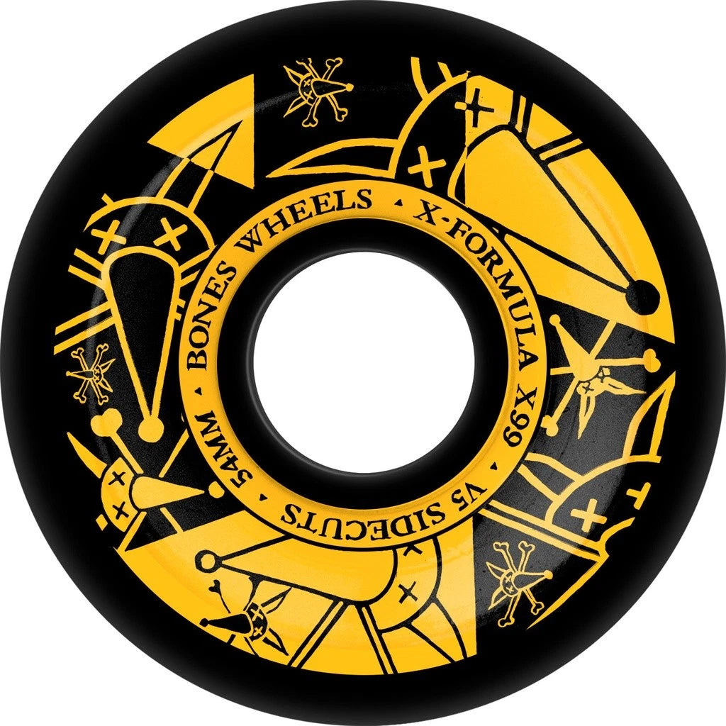 Bones X Formula V5 Sidecuts Vato Noir 99a Wheels - Black