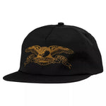 Anti-Hero Basic Eagle Snapback Hat Black/Brown