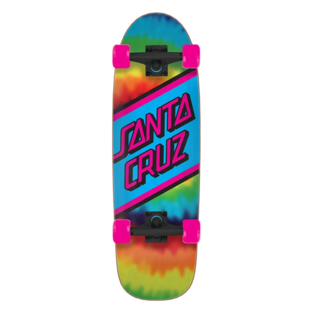 Santa Cruz Rainbow Tie Dye 8.79in x 29.05in Street Cruiser Complete Skateboard