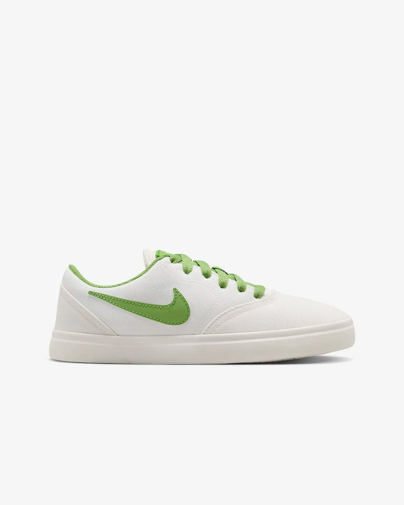 Nike SB Check CNVS Kids Shoes Summit White Chlorophyll FARGO SKATEBOARDING