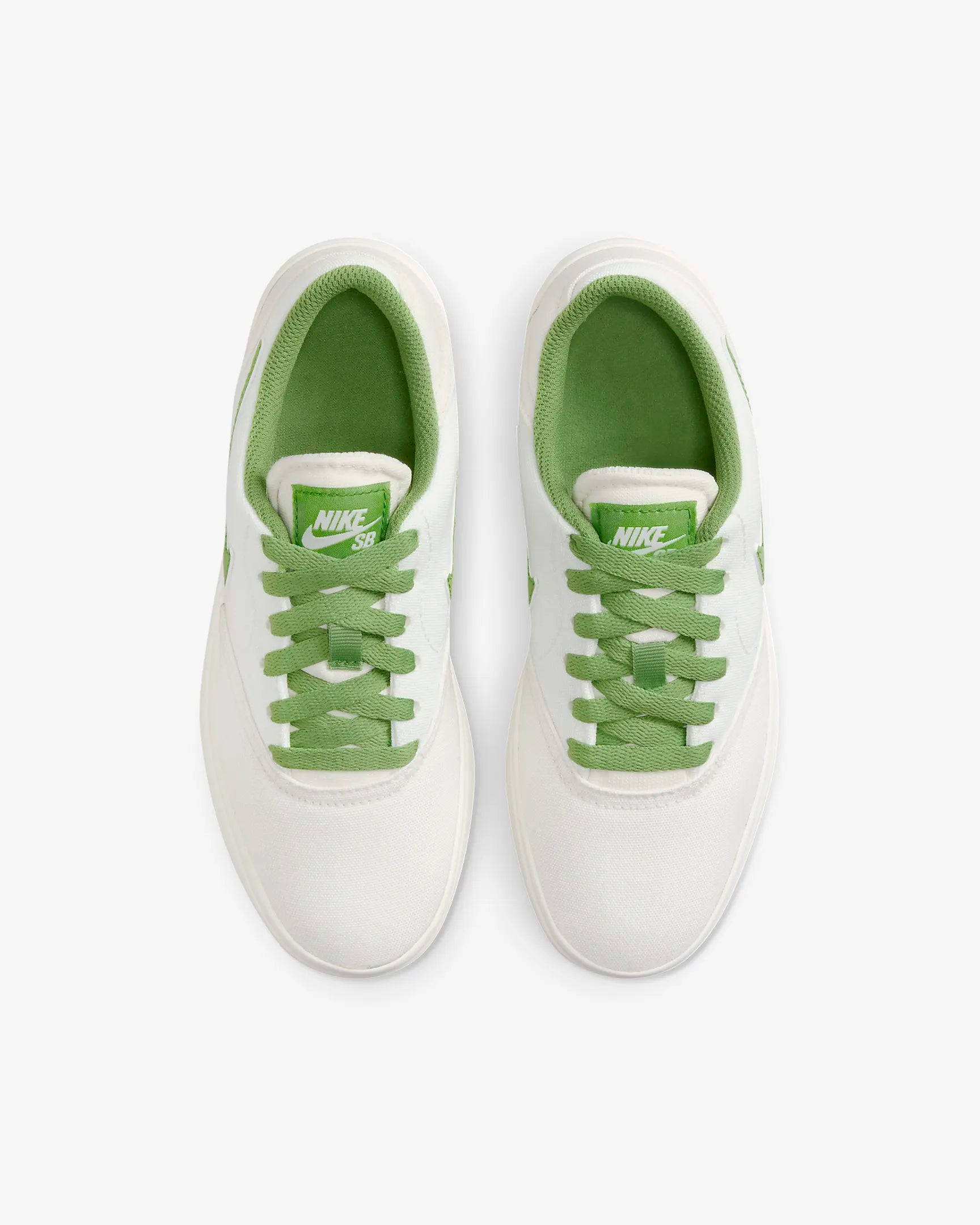 Nike SB Check CNVS Kids Shoes - Summit White/Chlorophyll