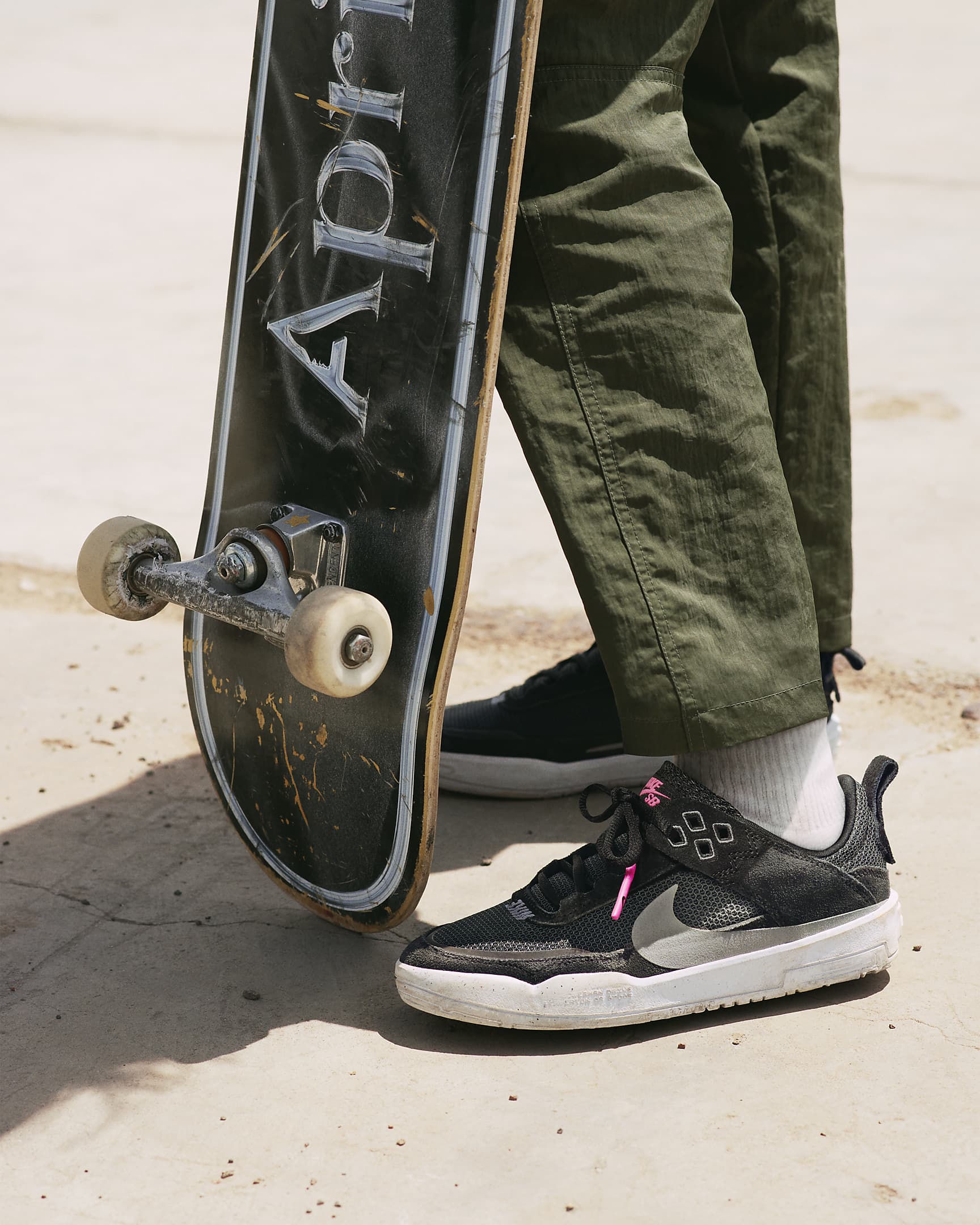 Nike SB Day One Big Kid's Skate Shoes - Black/Cool Grey