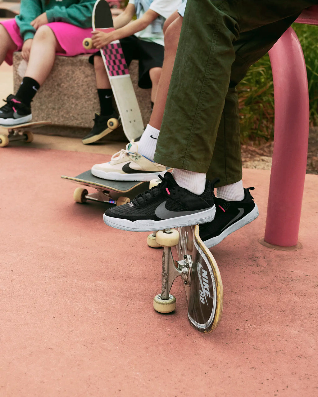 Nike SB Day One Big Kid's Skate Shoes - Black/Cool Grey