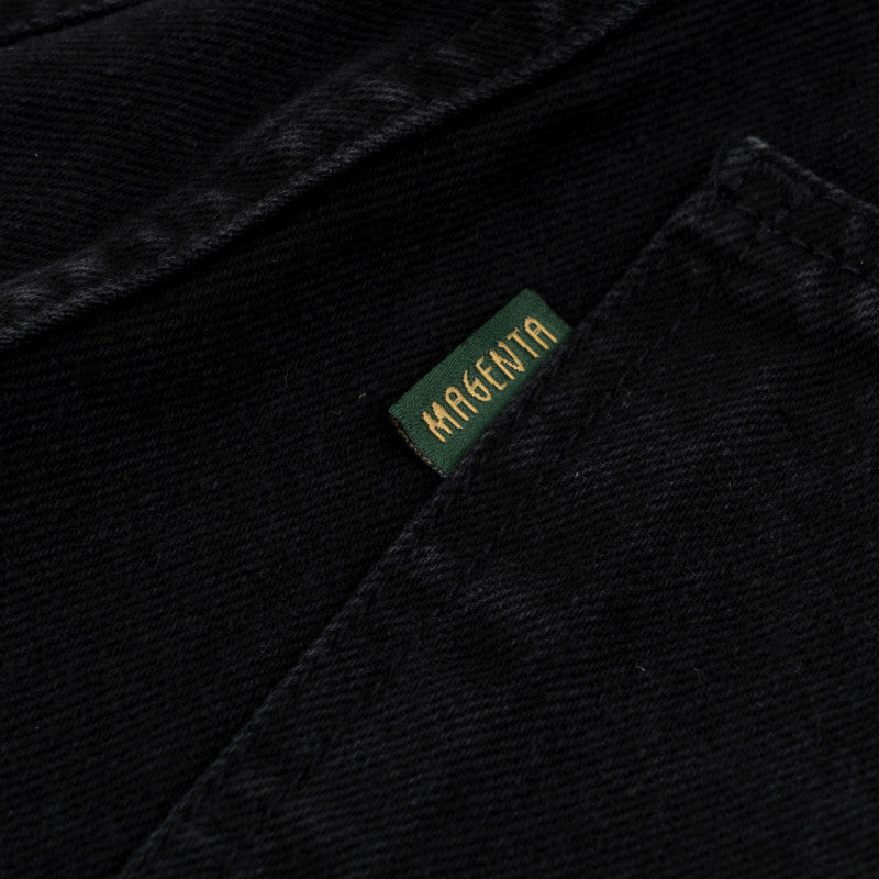 Magenta Ledge Denim Pants Black
