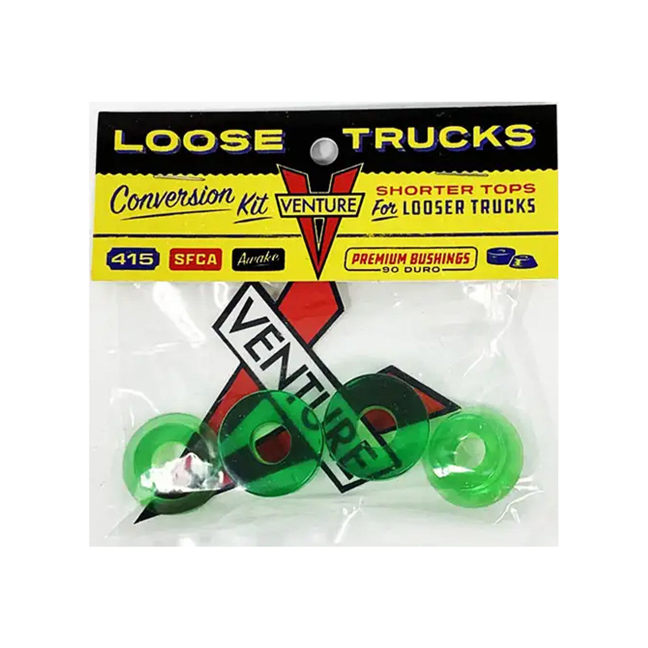 Venture Loose Truck Conversion Kit - Green Bushings