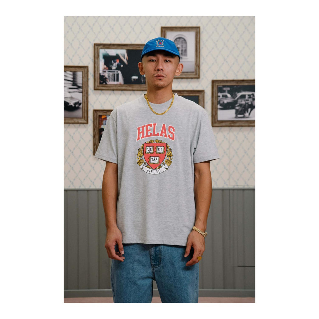 Helas Veritas Tee - Heather Grey