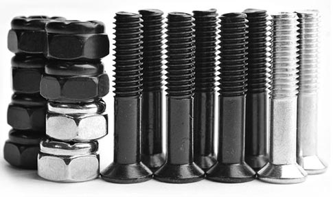 Bulk Hardware 1" Phillips Black/Silver