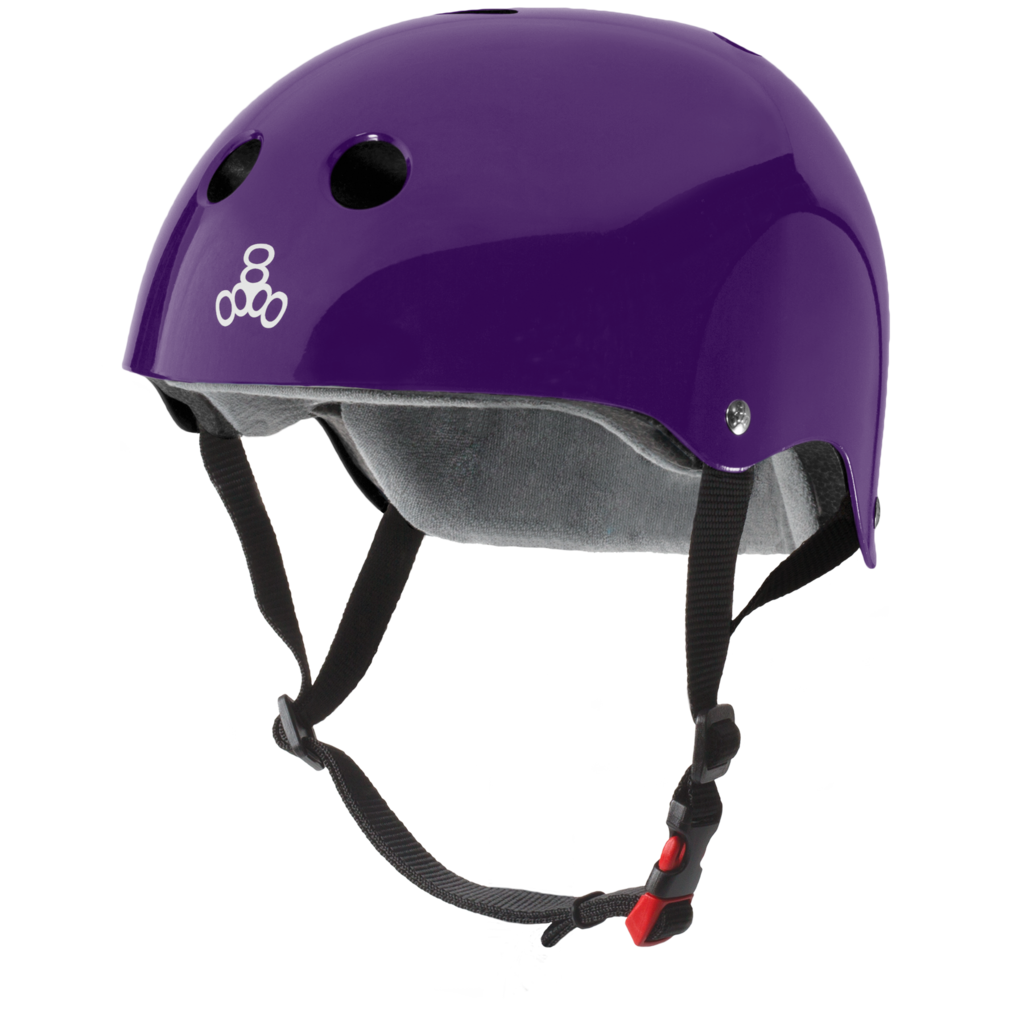Triple 8 Certified Sweatsaver Helmet - Purple Glossy