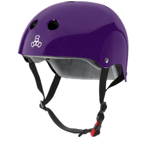 Triple 8 Certified Sweatsaver Helmet - Purple Glossy