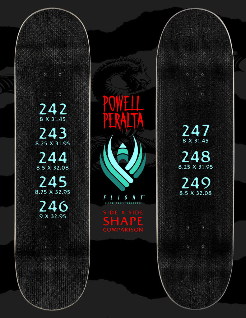 Powell Peralta Ripper Skateboard Deck Natural/Red 8.5 x 32.08