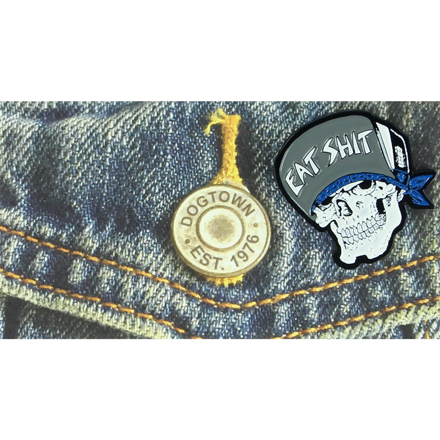 Suicidal Jessee Skull Pin